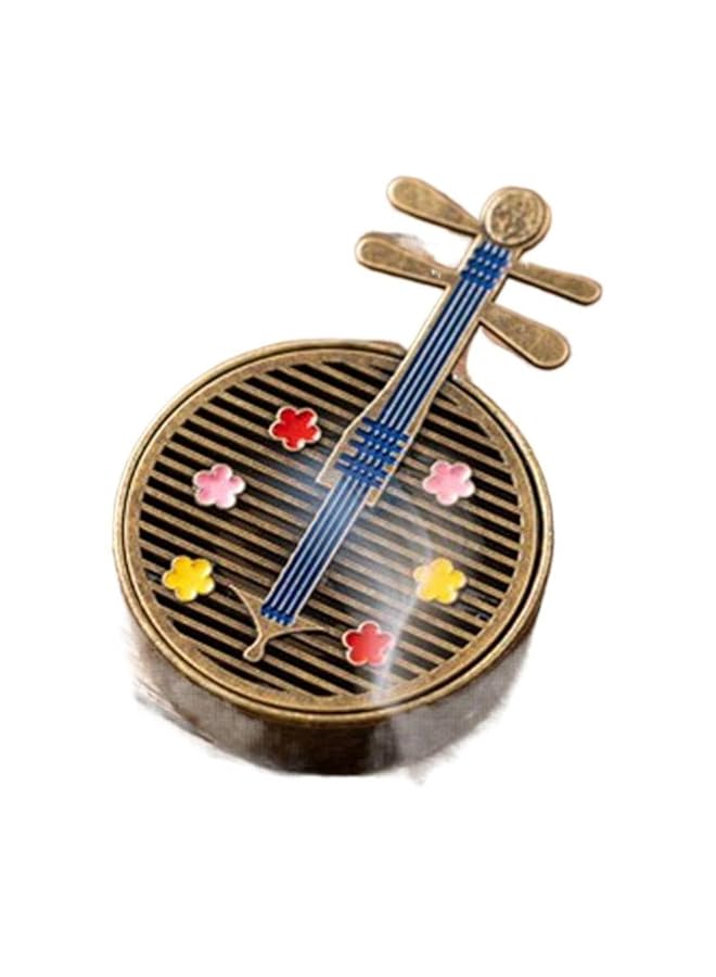 erorex Ancient Style Pipa Incense Burner Creative Metal Sandalwood Burner Middle Eastern Style Indoor Table Ornament - Image 1