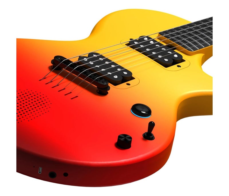 Enya Nova Go Sonic Smart Electric Guitar - Volcano Red - Image 1