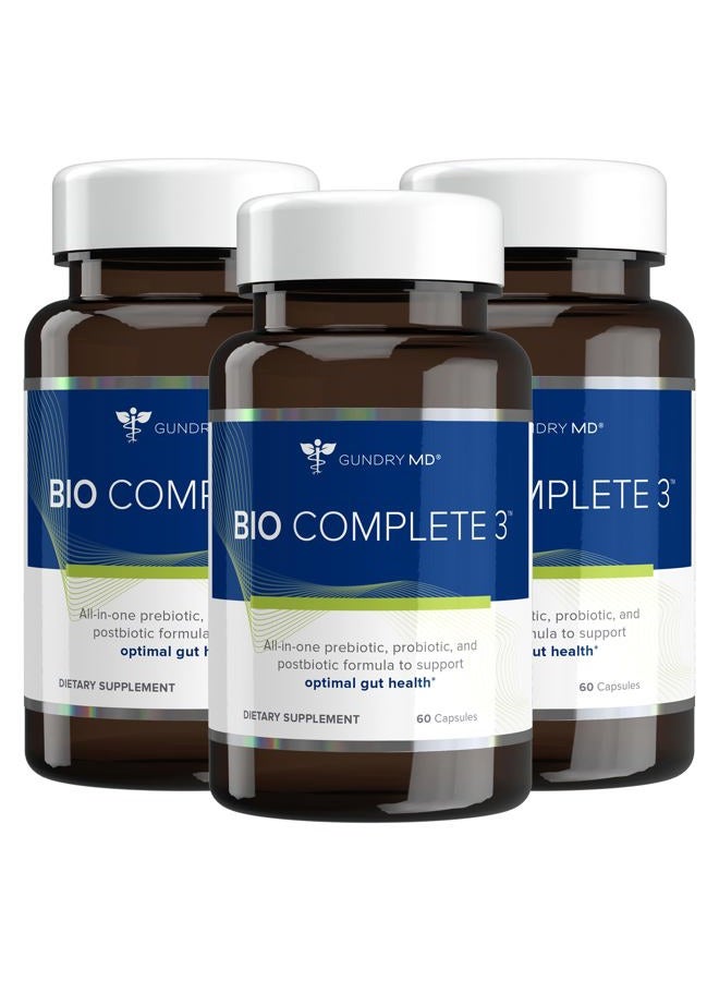 Gundry MD ® Bio Complete 3, 3-in-1 Probiotics for Gut Health, Probiotic Supplements for Digestion, Supplement Supporting Bloating, Gas, Food Cravings, Energy Levels, Skin, and Focus, 30 Day Supply - Image 1