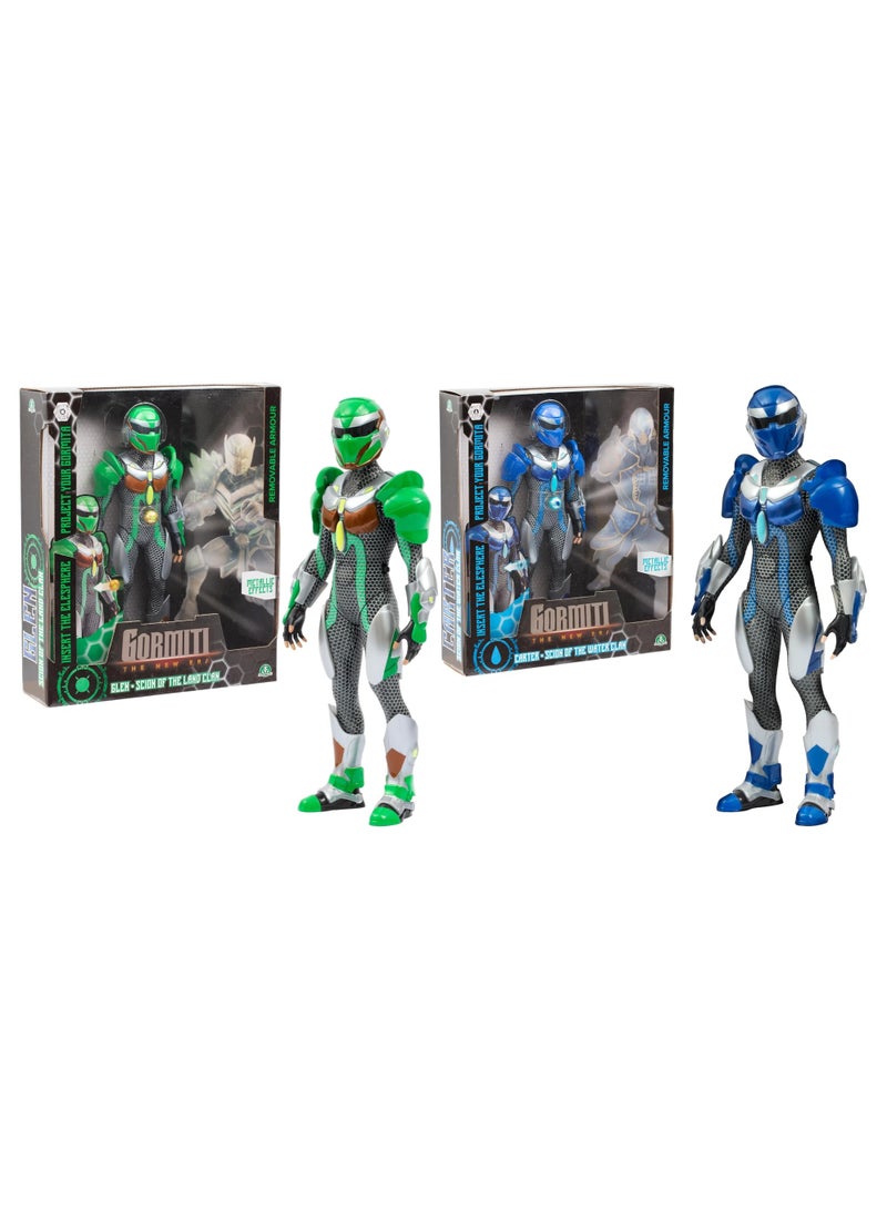 Gormiti Buy One and Get the Second Free!! Gormiti: New Release W1 - 27 cm Figure with Launcher (Glen with Armor, Carter with Armor, Sky with Armor, Zane with Armor) – comes randomly - Image 1