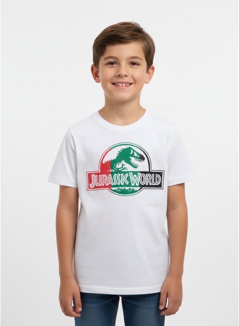general T-SHIRT BOYS SOUVENIR SS 2-8 YRS-JURASSIC WORLD - Image 1
