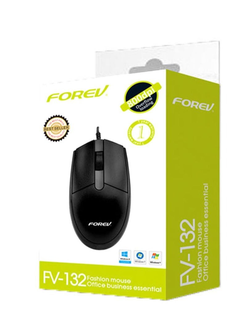 Optical Wired Mouse for Office and home , pc / laptop , use comfortable design for the hand , Anti-Slip and Portable ,  Fast and High Precision – Black - Image 2