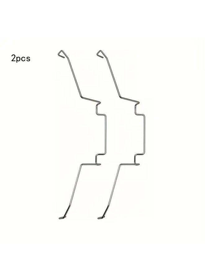2pcs Stainless Steel CPU Heatsink Fan Clips 4.72 Inch Wire Buckle Hook Type - Image 1