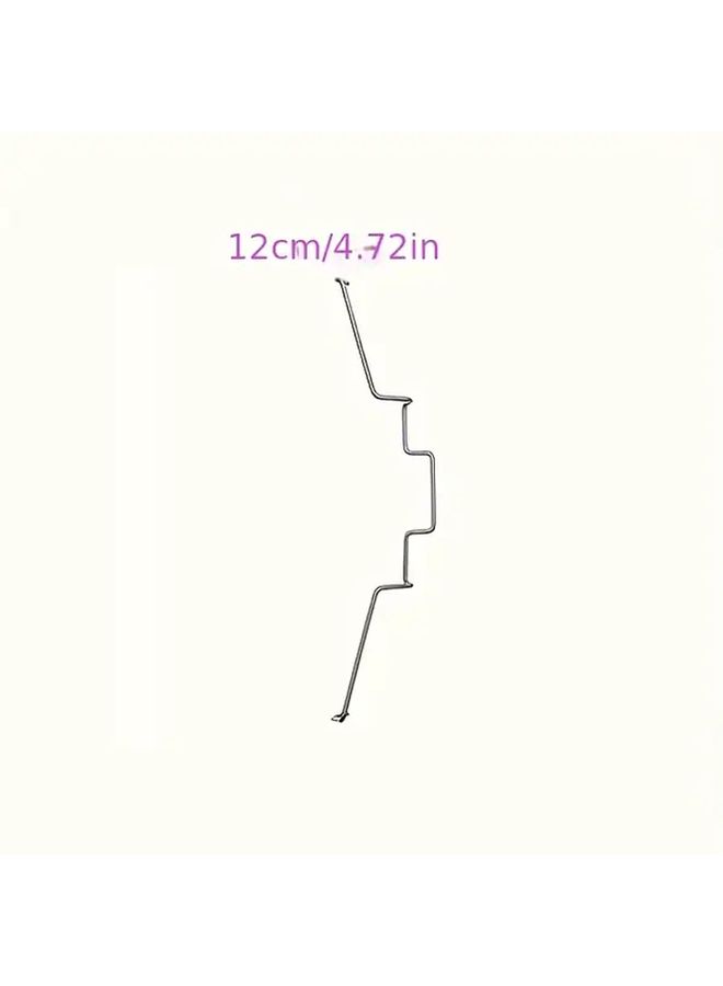 2pcs Stainless Steel CPU Heatsink Fan Clips 4.72 Inch Wire Buckle Hook Type - Image 2