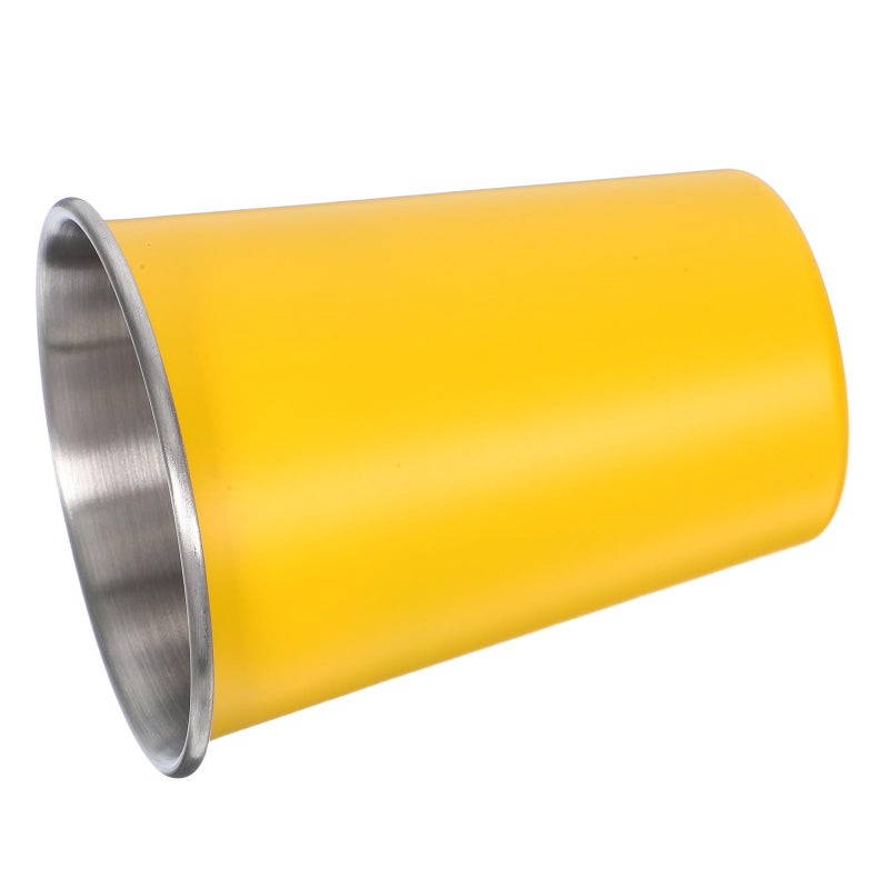 Stainless Steel Single Layer Travel Mug Lightweight Camping Hiking Water Tumbler Yellow - Image 2