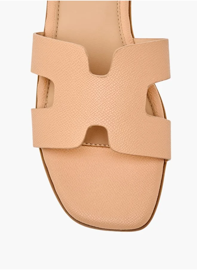 Flora Bella By Shoexpress Women Textured Slip-On Sandals