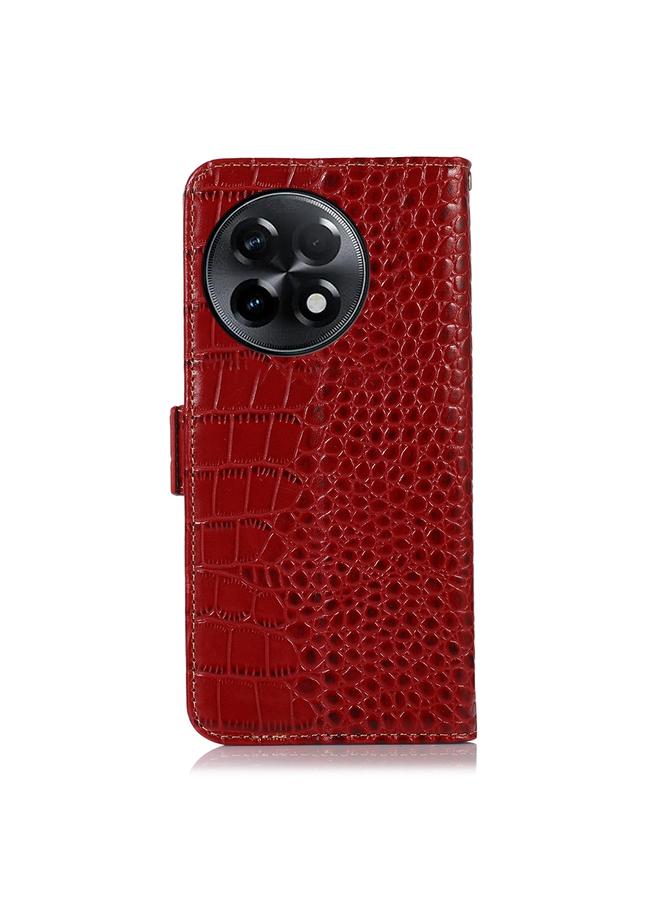 S-TOP Case For OnePlus Ace 2 5G Crocodile Top Layer Cowhide Leather Phone Case - Image 3
