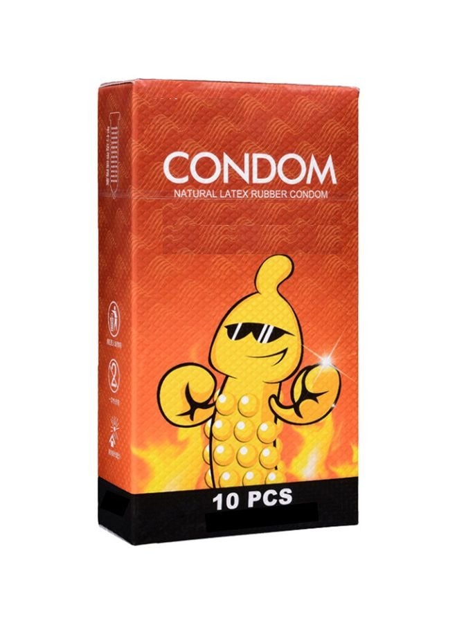 AL RAID Pack of 10 Natural Rough Skin Condoms