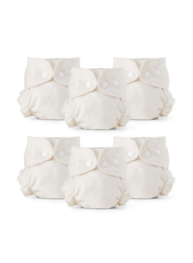 اسمبلي حفاضات Esembly القماشية الداخلية، ملائمة للمقاس، مصنوعة من القطن العضوي المعتمد، قابلة لإعادة الاستخدام وماصة ومضادة للتسرب مع إغلاق سريع من أجل حفاضات صديقة للبيئة، عبوة من 6 قطع، مقاس 2 (18-35 رطلاً) - Image 1