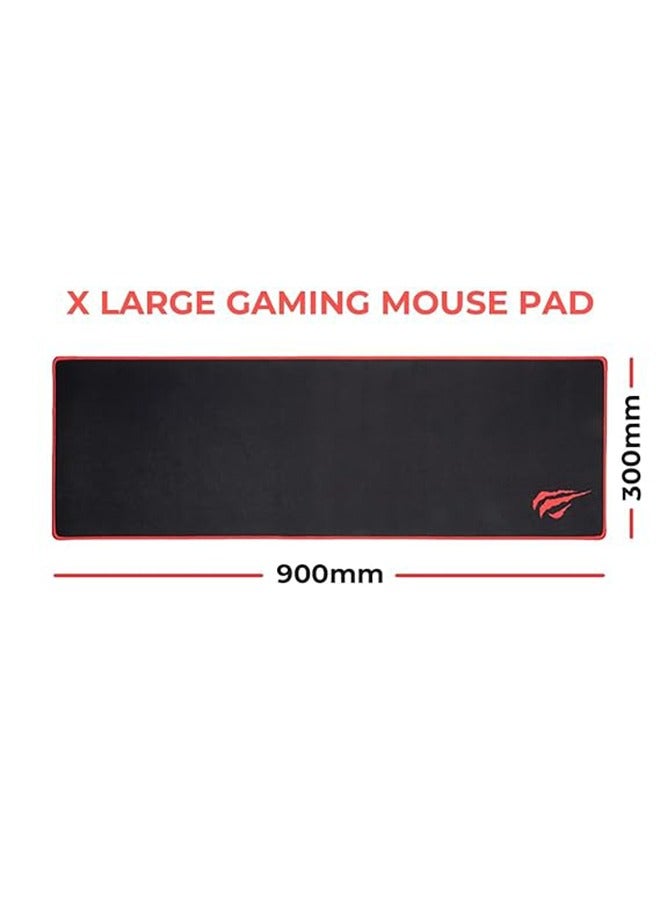 MP830 Mouse pad, Large Size Design, Non-slip rubber base effectively, Waterproofing, 900*300*3mm, HVMP-MP830-BK