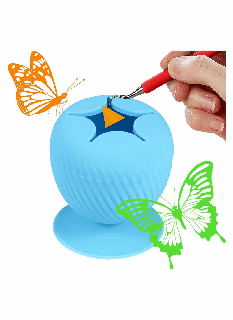 Excefore - Vinyl Weeding Scrap Collector, Large Capacity, with Stronger Suction Cup, Soft Silicone HTV Waste Collector for Vinyl Disposing, Heat Transfer Vinyl, Weeding Tools for Vinyl, 1Pcs - Image 1