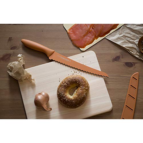 Shun Kai PRO Pure Komachi 2 Bread Knife 8”, Wide Serrations are Gentle on Bread, Comfortable Handle Offers Secure Grip in Wet Conditions; Serrated Kitchen Knife - Image 3