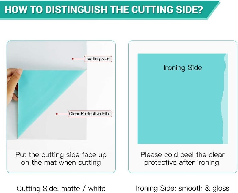 HTVRONT Heat Transfer Vinyl Bundle: 24 Pack 12"x12" Iron on Vinyl Sheets for T-Shirt, 21 Assorted Colors HTV Vinyl with 1 PTFE Sheet & Weeding Hooks - Image 4