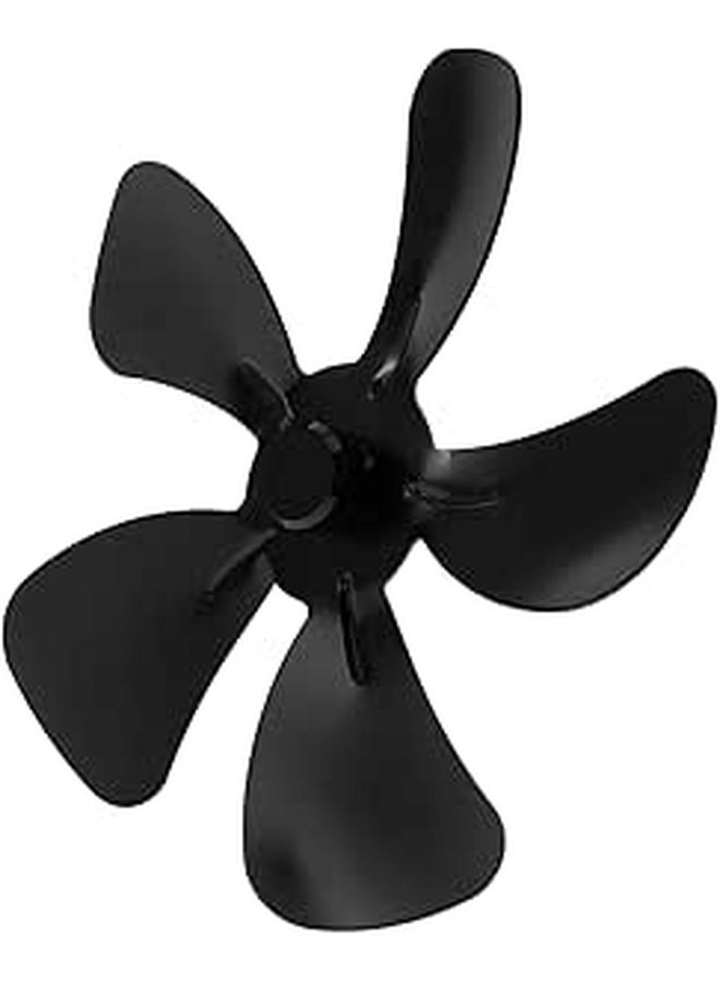 5 Blade 125mm Diameter Aluminum Alloy Stove Fan Replacement For Wood Burning Fireplaces - Image 1