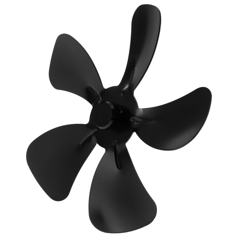 5 Blade 125mm Diameter Aluminum Alloy Stove Fan Replacement For Wood Burning Fireplaces - Image 2