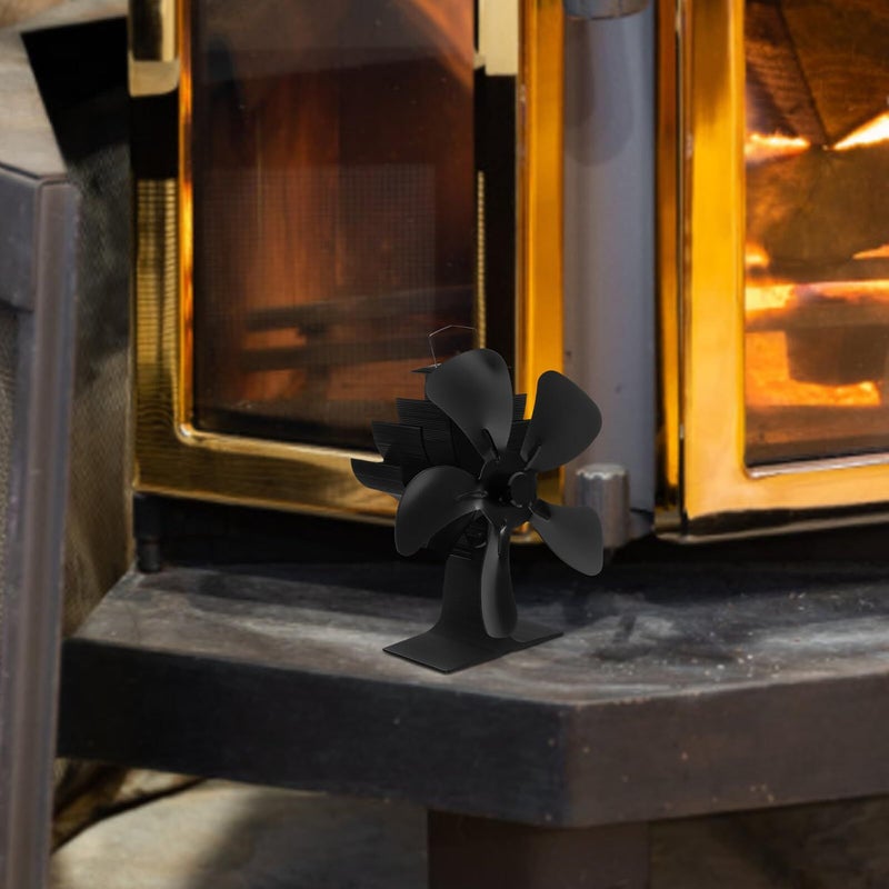 5 Blade 125mm Diameter Aluminum Alloy Stove Fan Replacement For Wood Burning Fireplaces - Image 5
