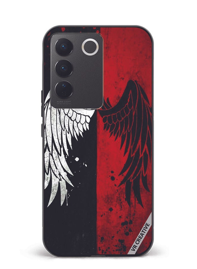 VR CREATIVE Protective Case Cover For Vivo V27e Wings Design Multicolour - Image 1