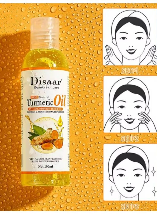 Disaar Turmeric Oil 100% Natural Organic 100 ML  Pcs - Image 4