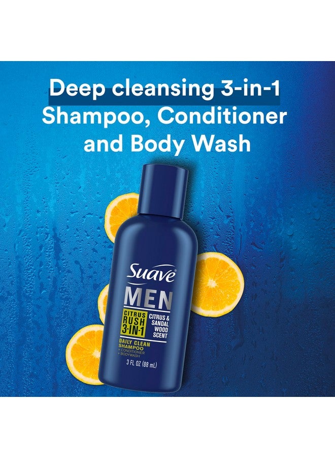 سواف غسول الجسم 3 في 1 للرجال برائحة الحمضيات - شامبو وبلسم وصابون للجسم بحجم مناسب للسفر بتركيبة الكل في واحد مع الكيراتين لشعر وبشرة صحيين، 3 أونصة (عبوة من 3 قطع) - Image 3
