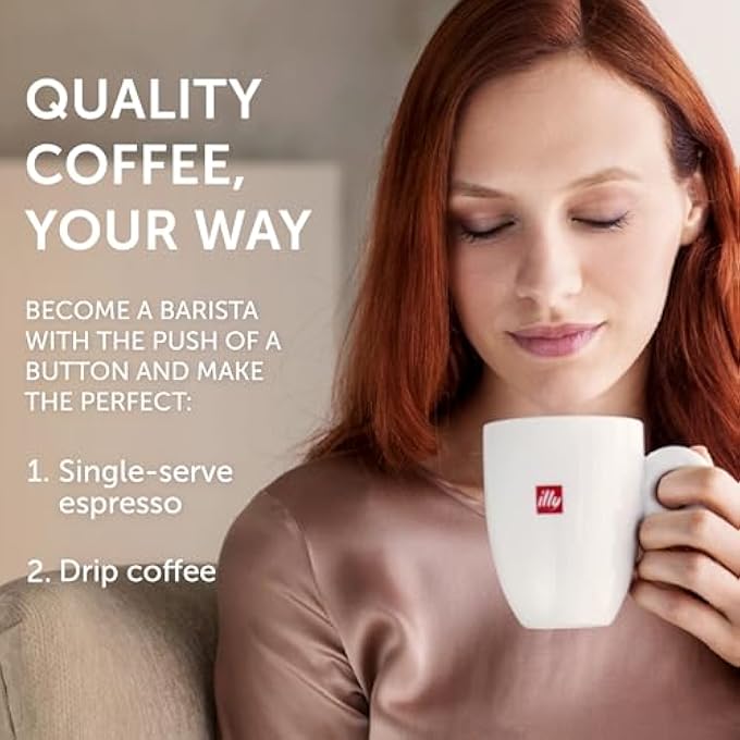 إيلي ماكينة صنع قهوة الإسبريسو Y33، ماكينة تحضير قهوة فردية، كبسولات Iperespresso، ماكينة صنع قهوة الإسبريسو بكوب واحد، ضغط 19 بار، لون أبيض، إصدار الإمارات العربية المتحدة مع ضمان واحد - Image 5