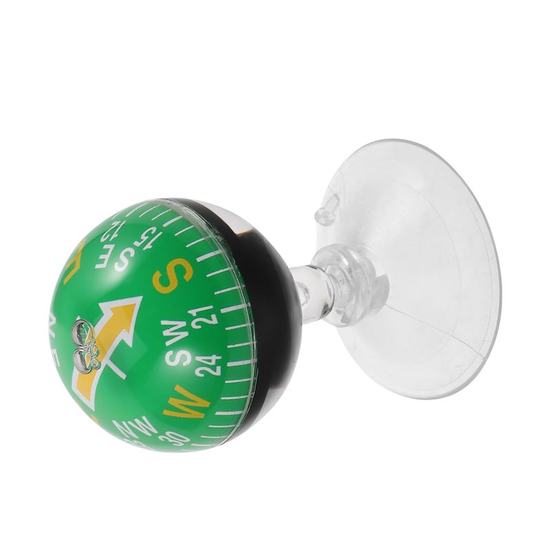 38mm Plastic Car Dashboard Ball Compass with Suction Cup for Vehicle Boat Navigation - Image 2