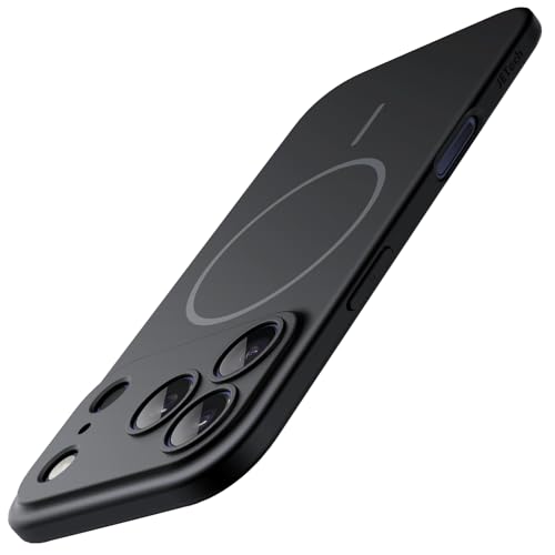 JETech Magnetic Slim Case for iPhone 17 Pro Max 69Inch Compatible with MagSafe UltraThin Lightweight Minimalist Phone Cover with Matte Finish and Full Camera Lens Protection Black - Image 1