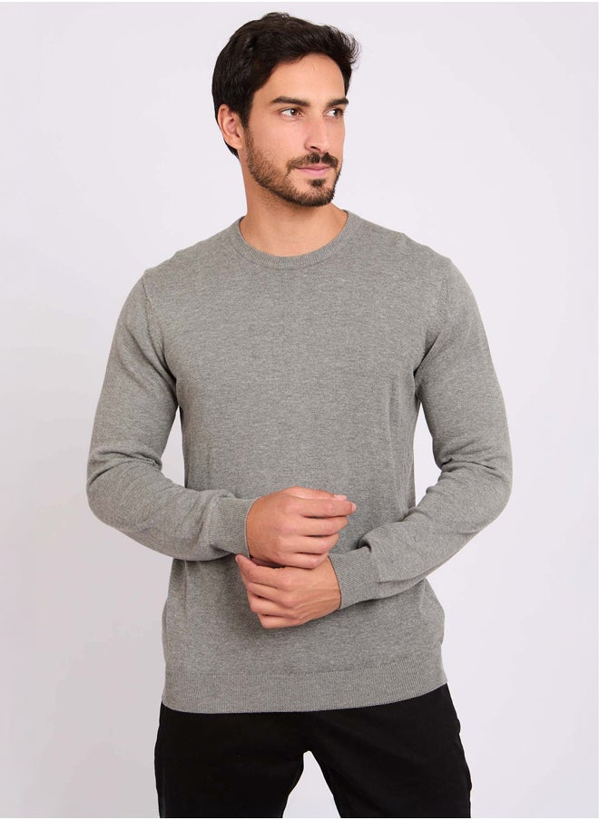 DALYDRESS - Men Regular Fit Pullover - Grey - Image 1