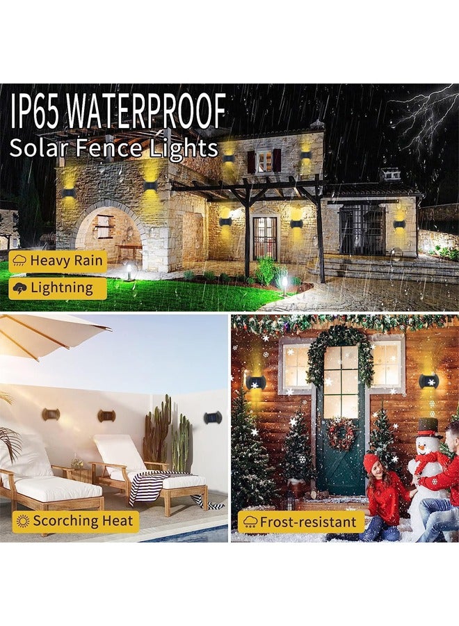 أربعة في الهواء الطلق الطاقة الشمسية مصباح الجدار ، والطاقة الشمسية مصباح الجدار ، مصباح الجدار للماء آمنة مع جهاز استشعار الحركة ، الجدار شنقا مصباح الشرفة ، سياج ، حديقة ، الباب الأمامي ، قناة - Image 3