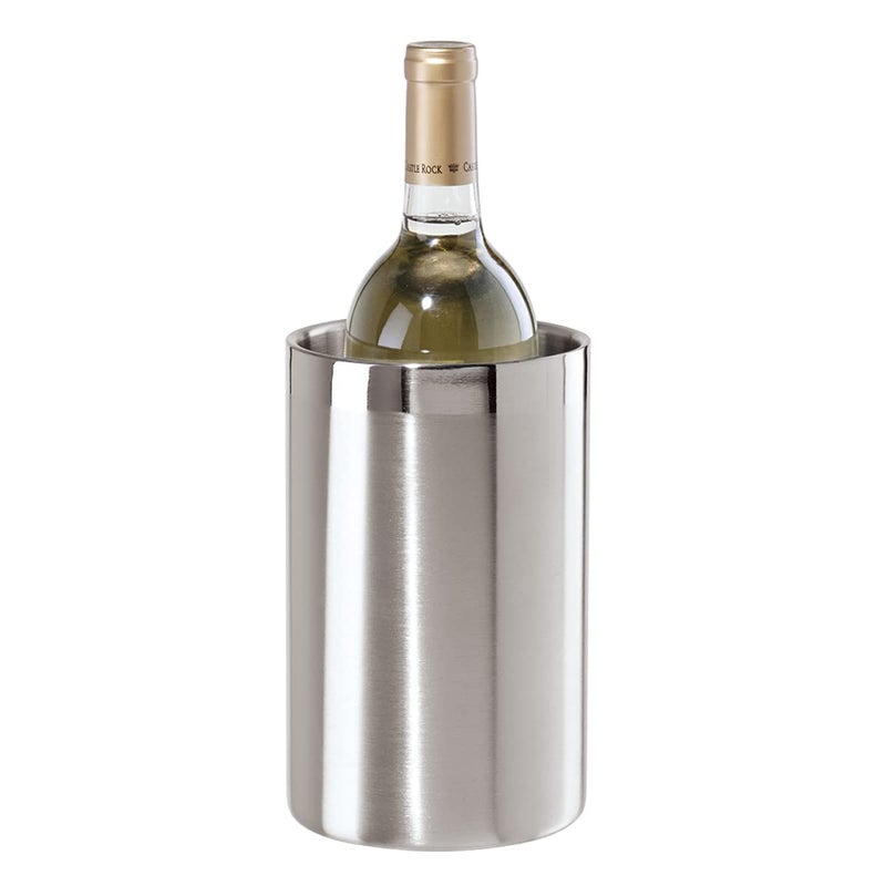 OGGI Stainless Steel Double Wall Wine Cooler - Insulated Tabletop Wine Chiller for White Wine & Champagne, Fits Most Standard Sized Bottles - Image 1