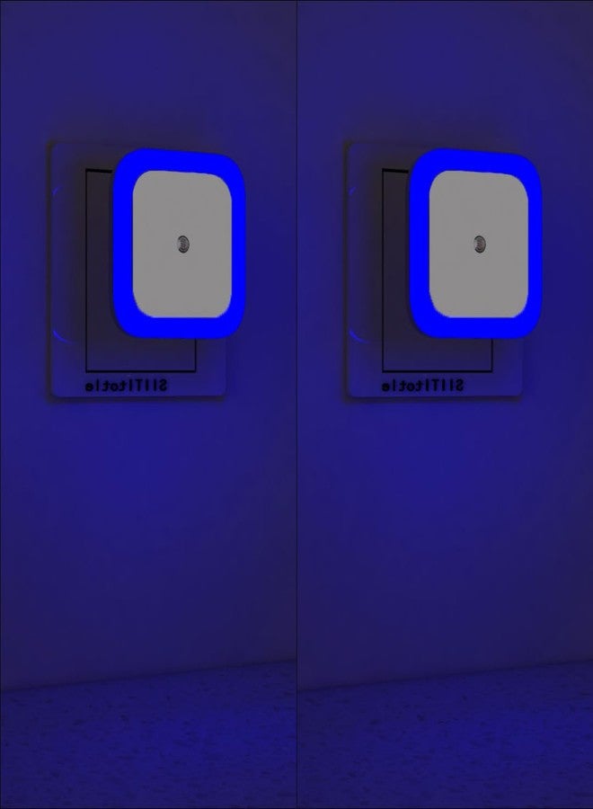fizzytech Smart Motion Sensor LED Light Bulb with Automatic On/Off and Dimmable Blue Glow, Energy Efficient 7W LED Bulb for Home, Stairs, Kitchen, Bathroom, Wardrobe Lighting(Square Blue Pack-2) - Image 1