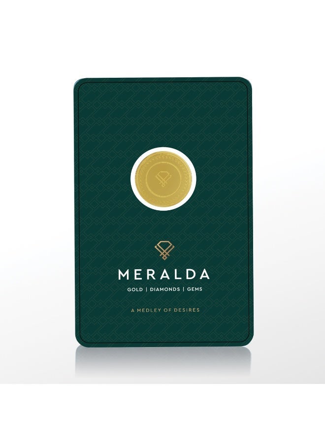 Meralda 22 Karat 916 Purity 2 Gram Gold Coin - Image 1