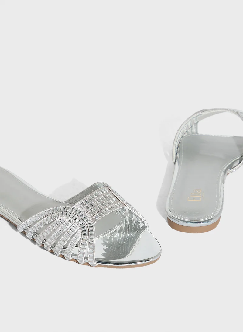 Ella Limited Edition Embellished Flat Sandal