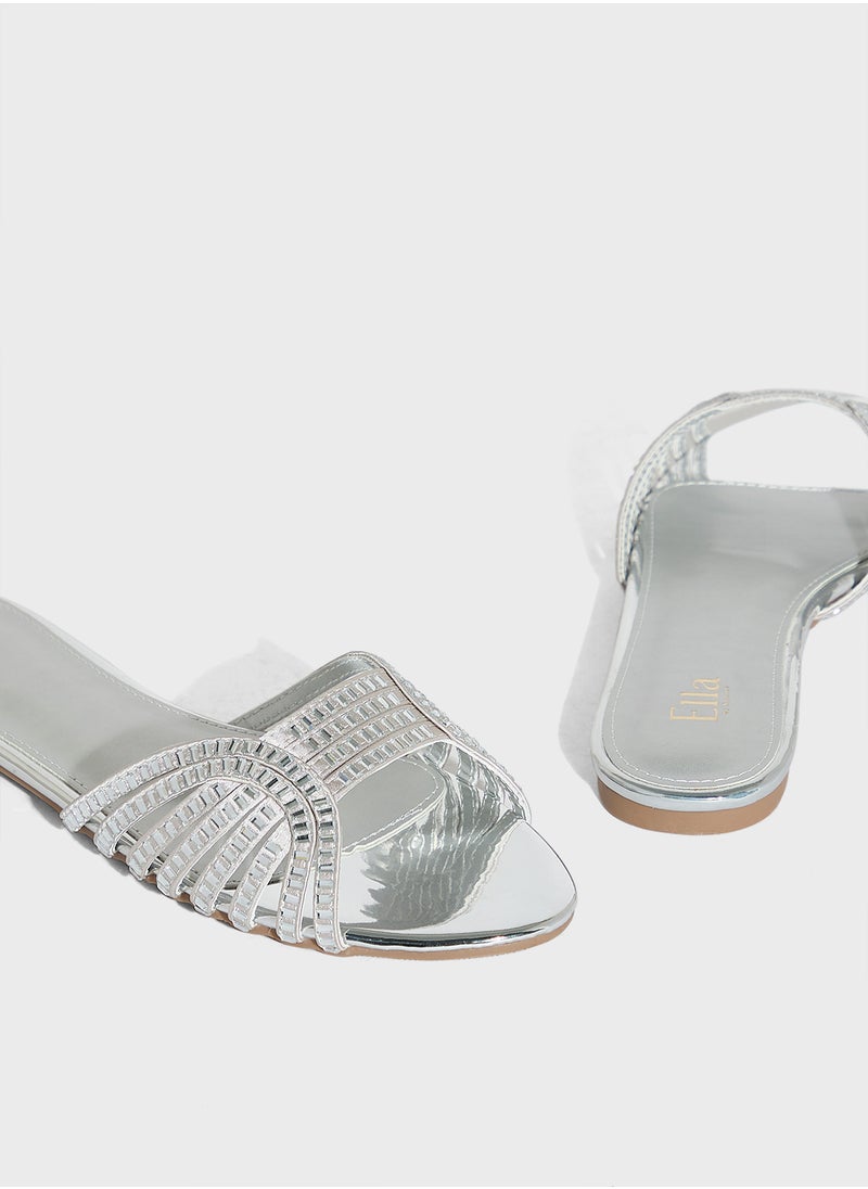 Ella Limited Edition Embellished Flat Sandal  - Image 4