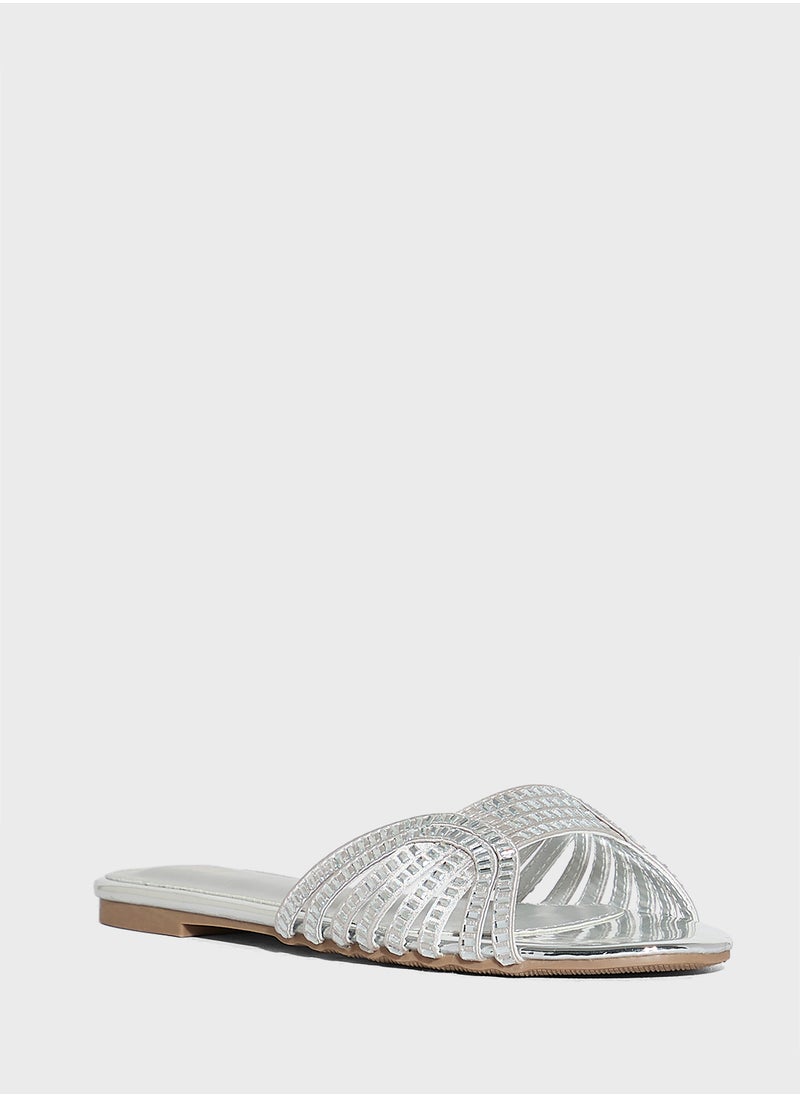 Ella Limited Edition Embellished Flat Sandal  - Image 2
