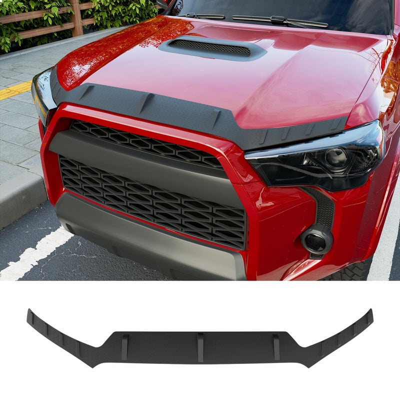 واقي غطاء المحرك powoq متوافق مع تويوتا 4Runner من 2010 إلى 2024 واقي غطاء المحرك درع TPE بديل لملحقات تويوتا 4Runner من 2010 إلى 2024