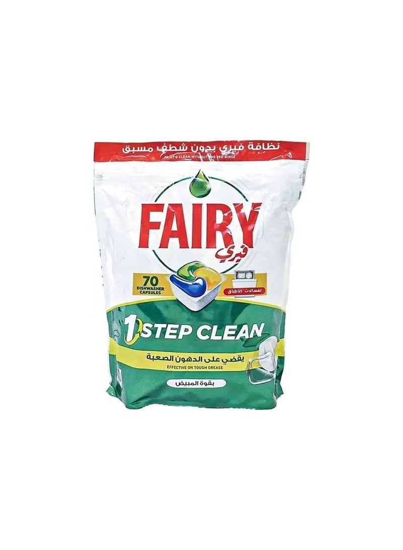Fairy Step Clean Automatic Dishwasher Tablets Lemon Scent 70 Tablets - Image 5