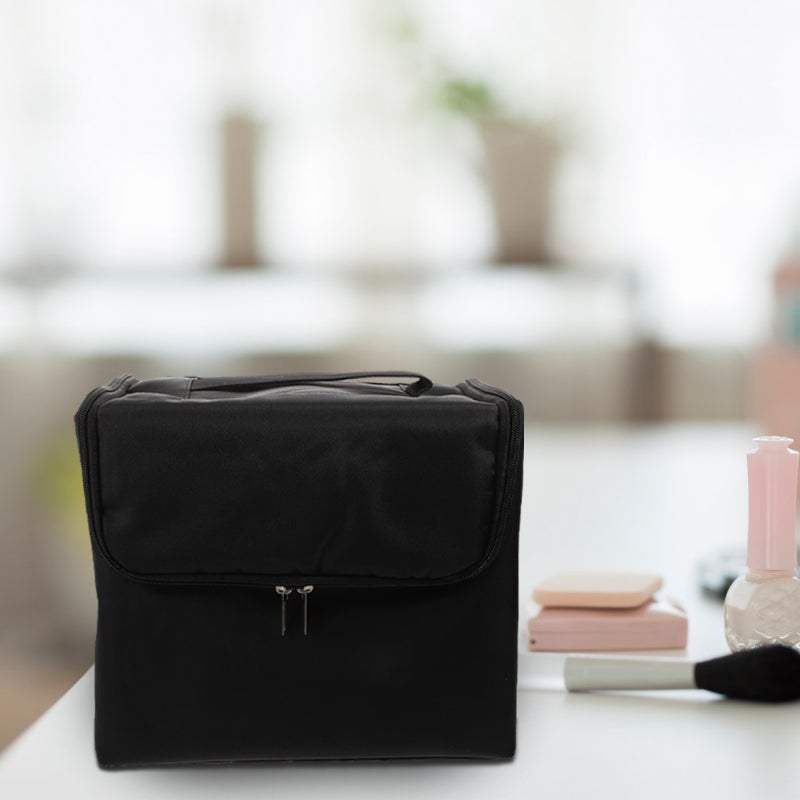1pc Travel Makeup Bag Large Capacity Cosmetic Bag Portable Manicure Tools Pouch - Image 4