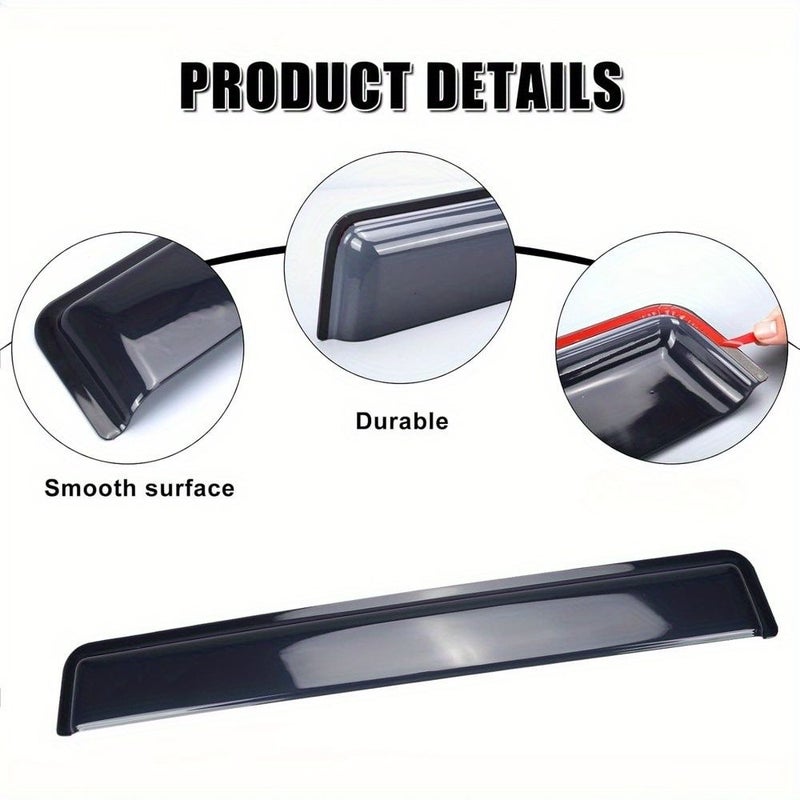 RV Window Rain Cover 29.53in Black ABS Material Easy Installation Suitable For RVs Cars Trailers - Image 4