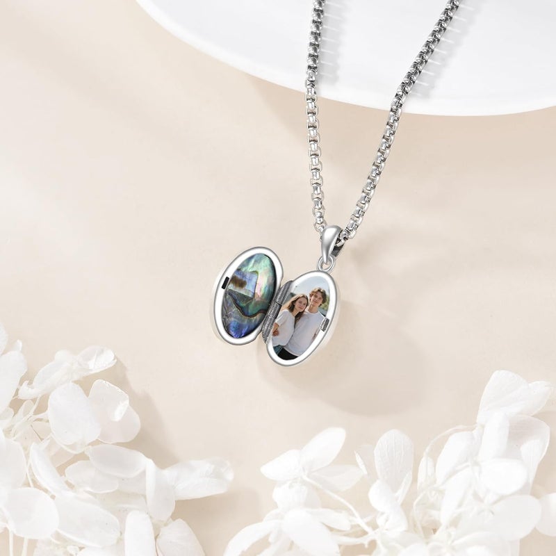 ONEFINITY Store Tree of Life Locket Necklace Sterling Silver Locket Necklace That Holds Pictures Tree of Life Locket Pendant for Women Wife Girlfriend - Image 3