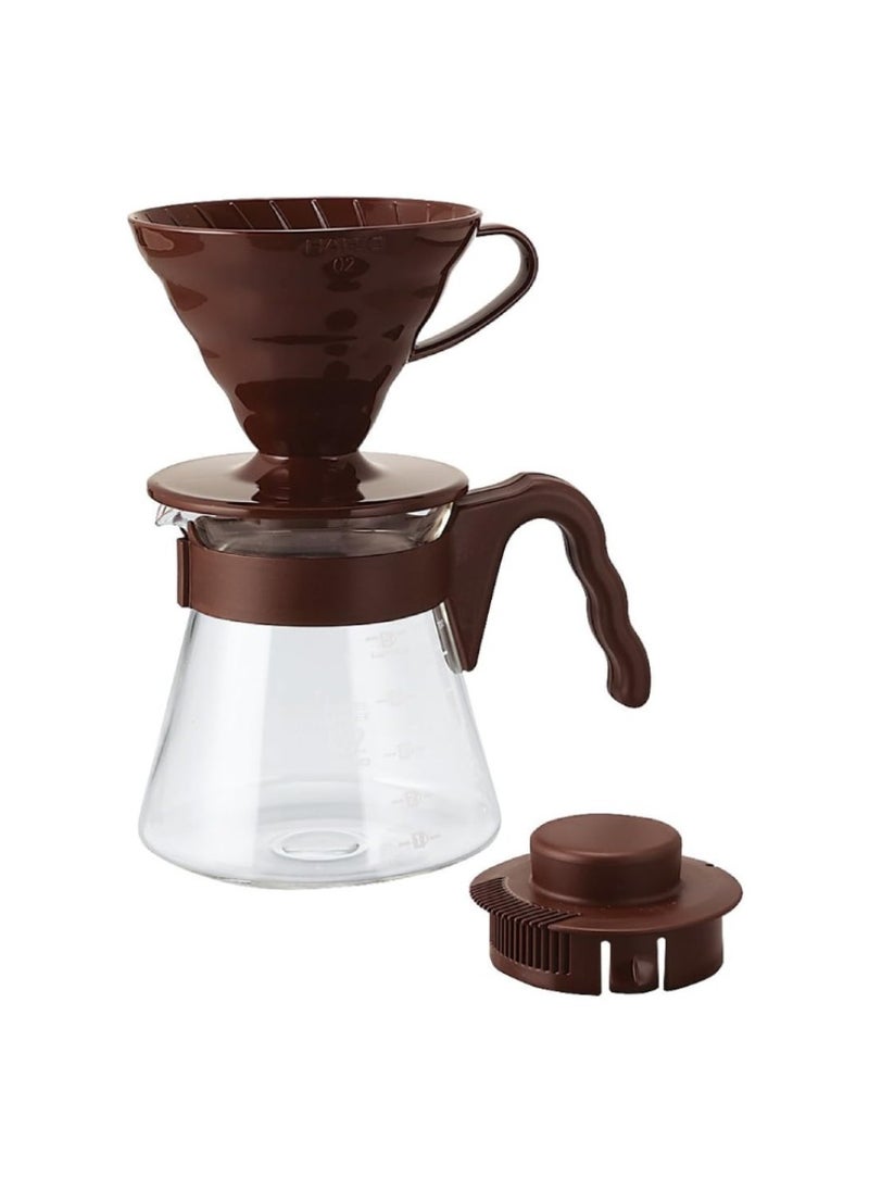 V60 Coffee Dripper Server Set 02, Chocolate Brown - pzsku/ZB170471CC482348FE7A7Z/45/_/1728642493/92c28bd7-afe8-4426-9972-fc003a63ae14