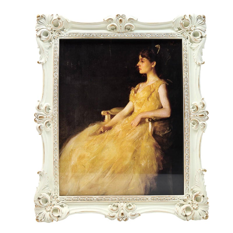 CISOO 8x10 Vintage Picture Frame Antique Ornate White and Gold Photo Frame  for Table Top and Wall Display  Decorative Floral Design Retro Home Decor  Photo Gallery Art - Image 1