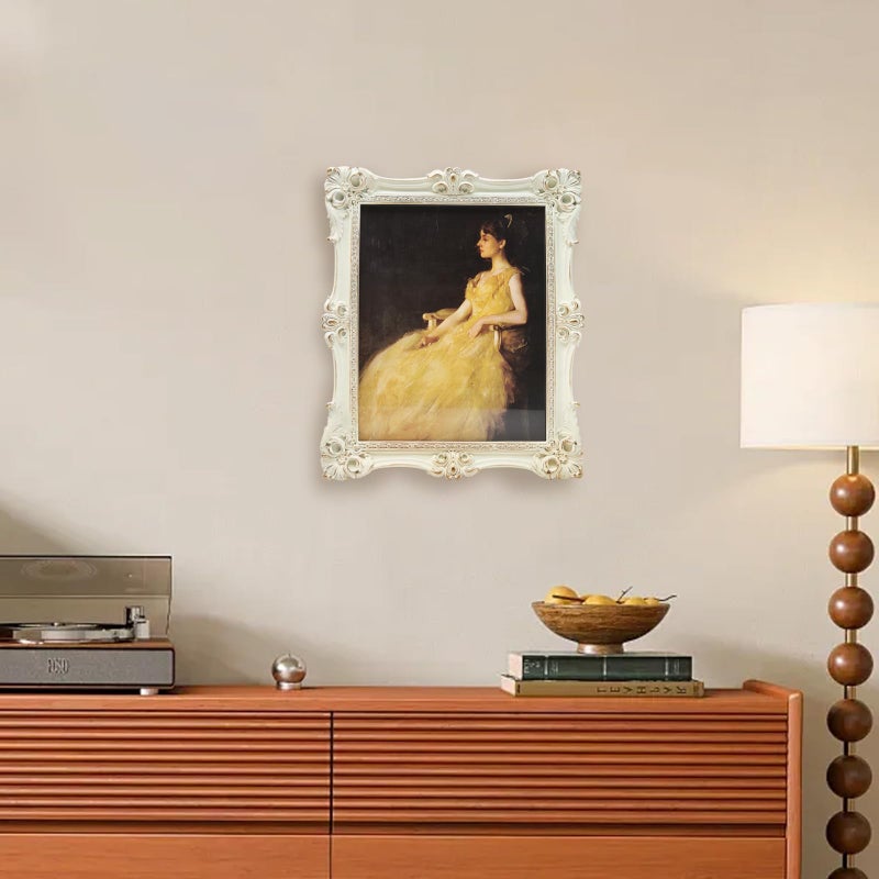 CISOO 8x10 Vintage Picture Frame Antique Ornate White and Gold Photo Frame  for Table Top and Wall Display  Decorative Floral Design Retro Home Decor  Photo Gallery Art - Image 4