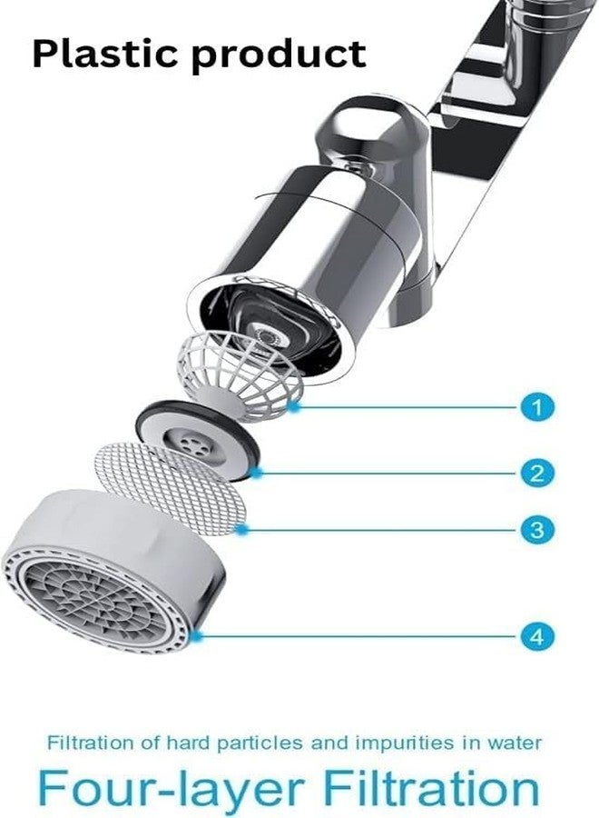 DIGITALWEAR 1080° Degree Swivel Aerator Rotatable Multi-Functional Extension Faucet, Tap Extender For Bathroom Kitchen Sink and Wash Basin with 2 Modes Universal Splash Filter (Silver) - Image 3