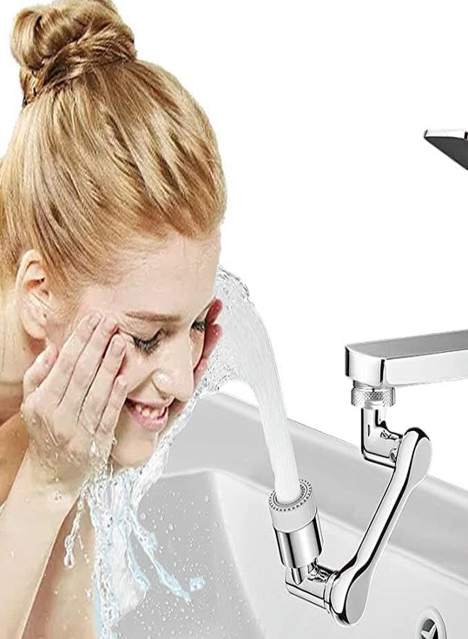 DIGITALWEAR 1080° Degree Swivel Aerator Rotatable Multi-Functional Extension Faucet, Tap Extender For Bathroom Kitchen Sink and Wash Basin with 2 Modes Universal Splash Filter (Silver) - Image 5