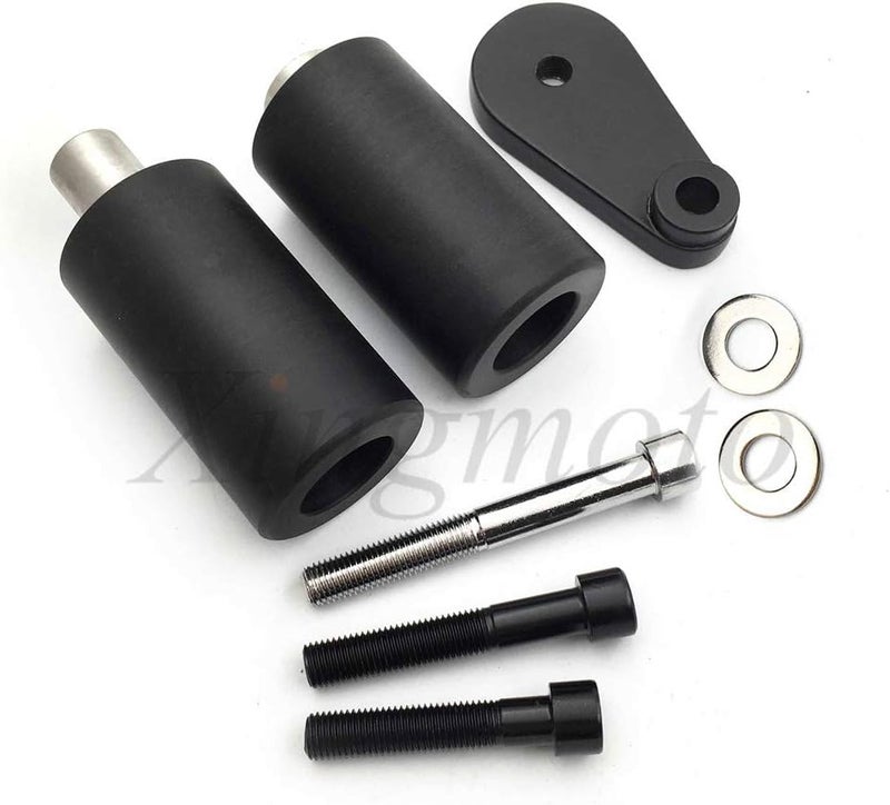 Xingmoto NBX- No Cut Frame Slider Protector For Compatible with 2003-2005 Yamaha Yzf R6 2006-2009 R6S Black - Image 1