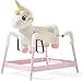 FUNLIO Unicorn Spring Rocking Horse for Kids 36 Rainbow Fairy Ride on Horse with Covered Spring Sturdy Frame Neighing Galloping Sound for Pretend Play Horse Toys Gift CPC CE Certified - Image 2
