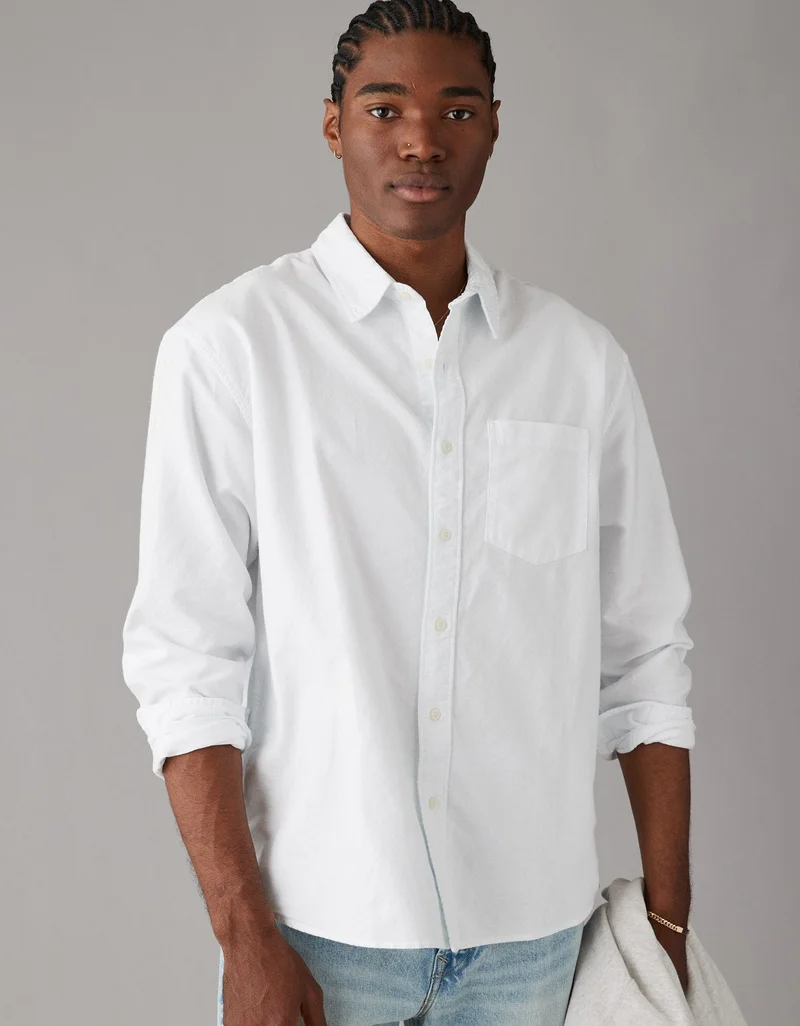 American Eagle AE Everyday Oxford Button-Up Shirt