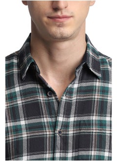 Dennis Lingo Green Casual Shirt for Men - Slim Fit, Cotton  - Image 5
