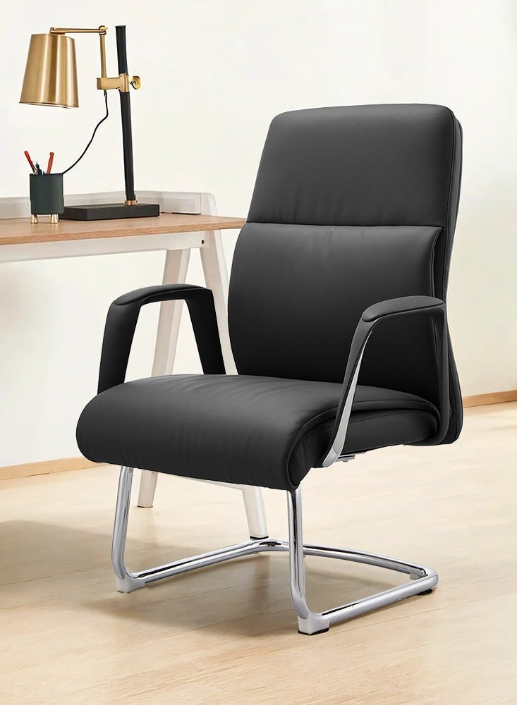 Multiwood Superior Comfort Office Seating with Deep Padding, Posture Support and Relaxed Tilt Function – Black - Image 1