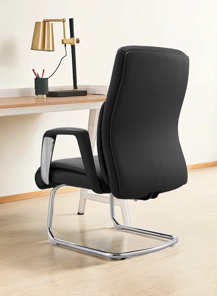 Multiwood Superior Comfort Office Seating with Deep Padding, Posture Support and Relaxed Tilt Function – Black - Image 2